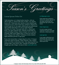 Holiday Email Marketing Template - Season's Greetings